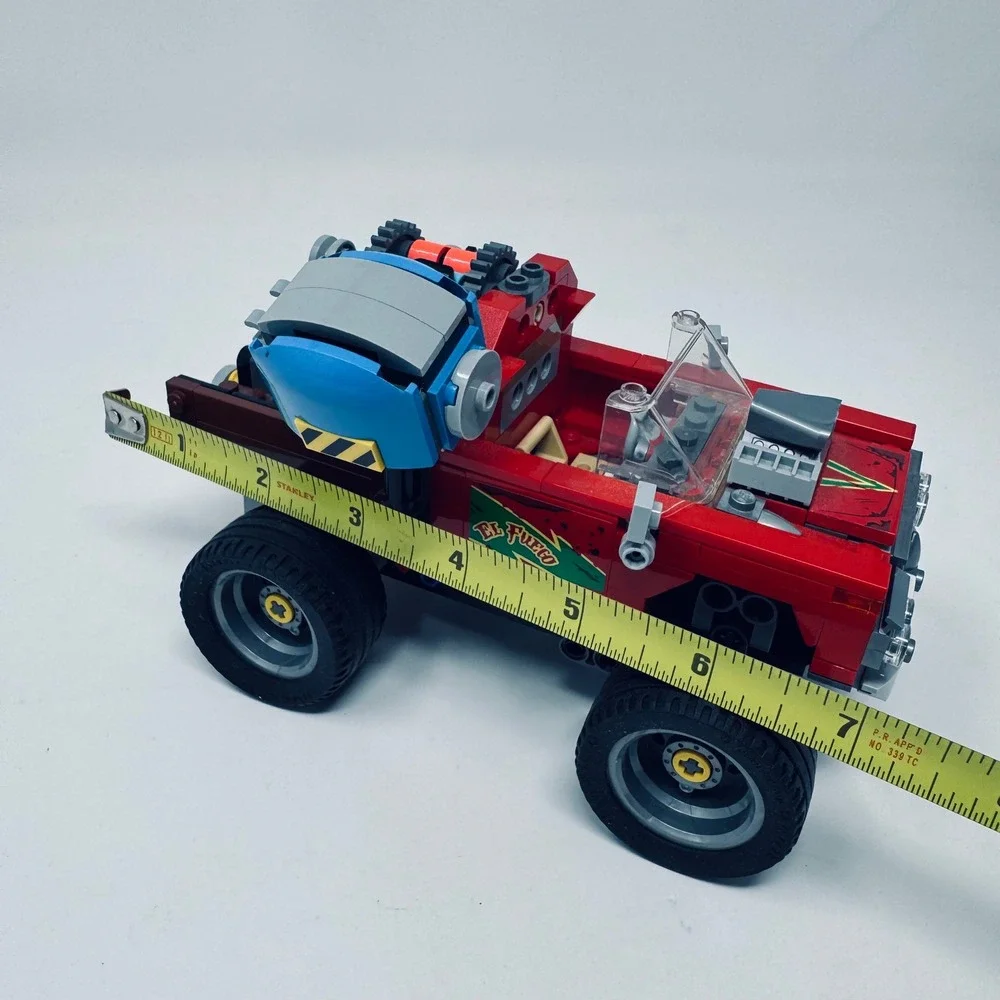 LEGO Building Set Kids Red El Fuego Stunt Truck 70421 Hidden Side Incomplete